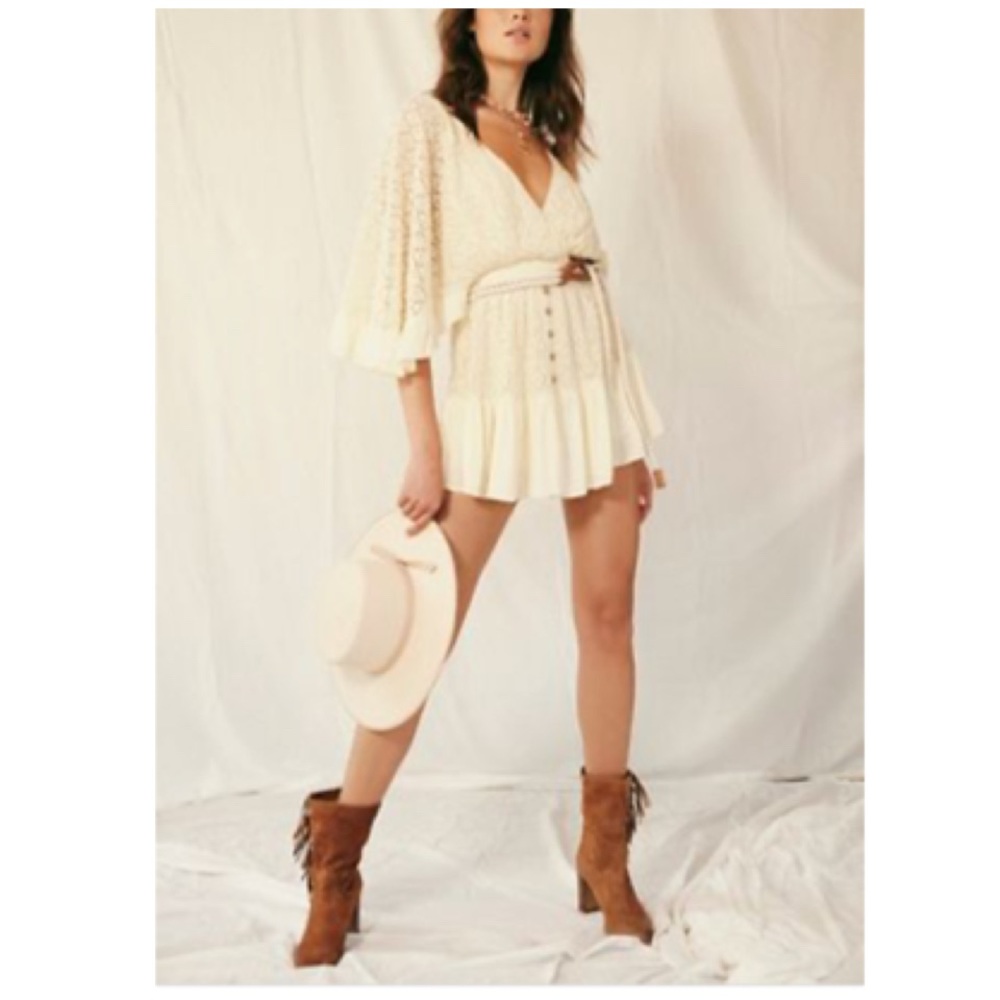 Free People Bohemian Lace shyanne Romper